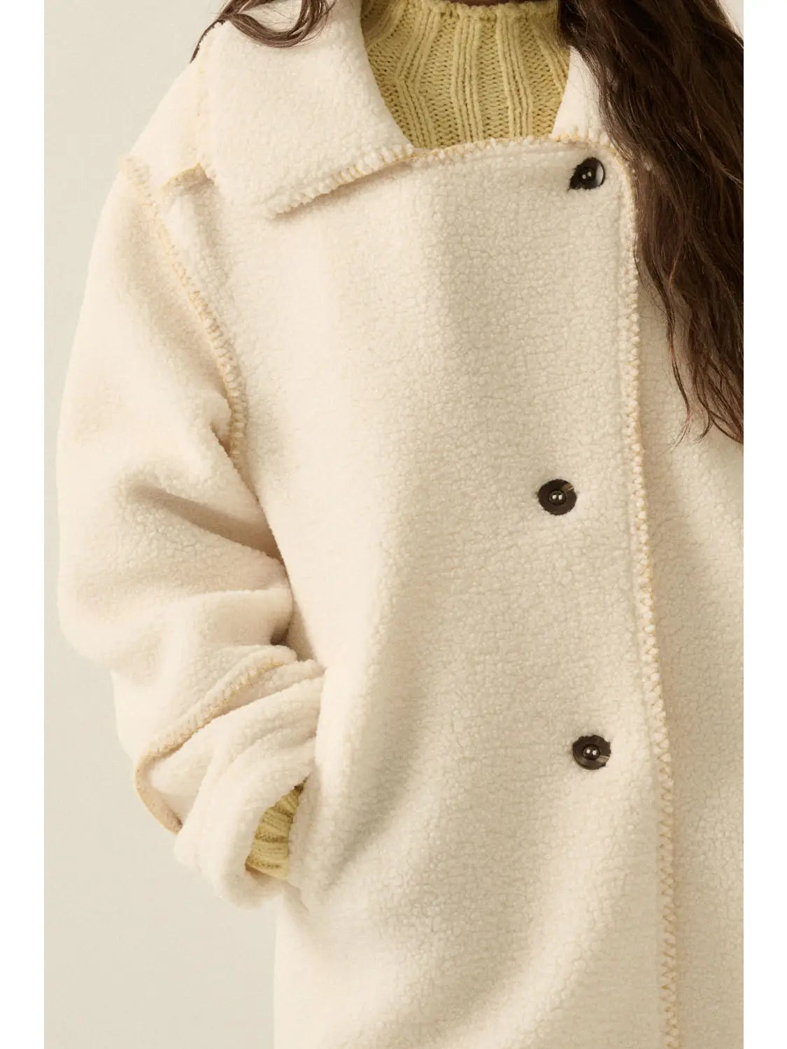 THE ASPEN BLANKET-STITCH JACKET | CLOUD