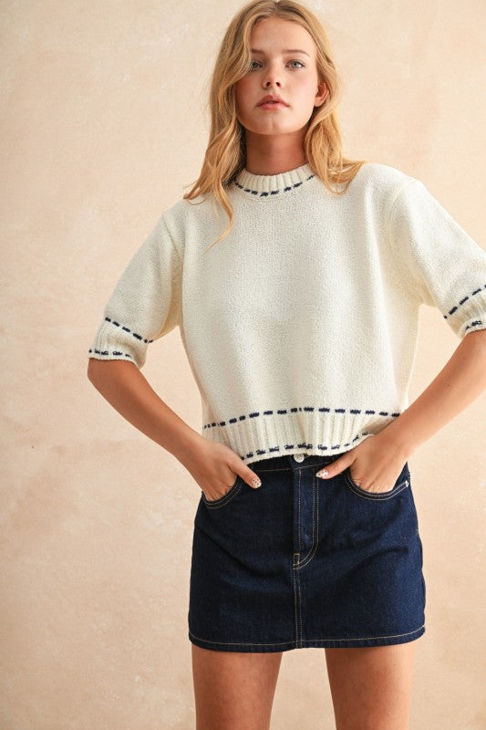 THE STITCH DETAIL TOP
