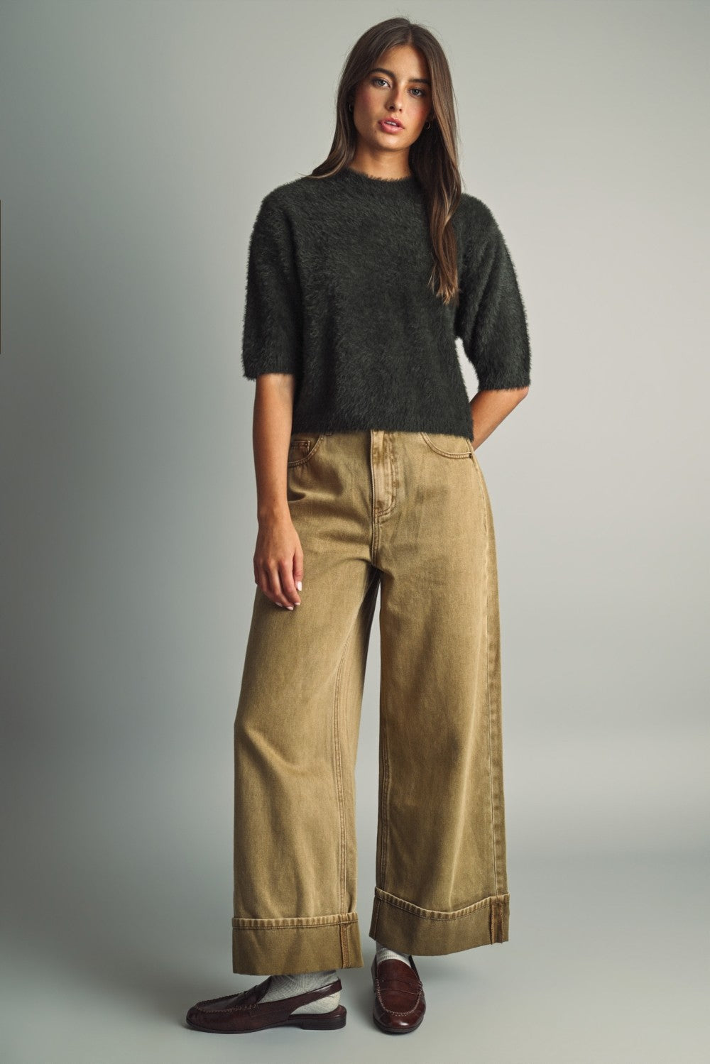THE FLUFFY FAUX-FUR SWEATER