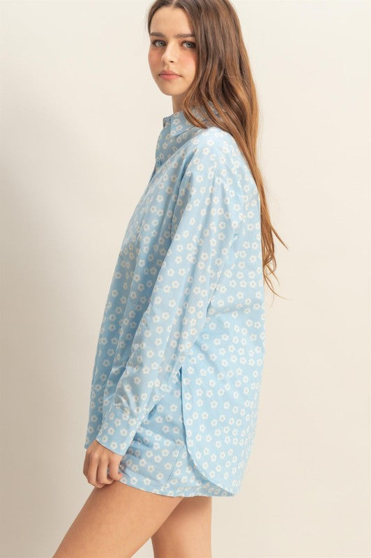 COTTON FLORAL SHIRT