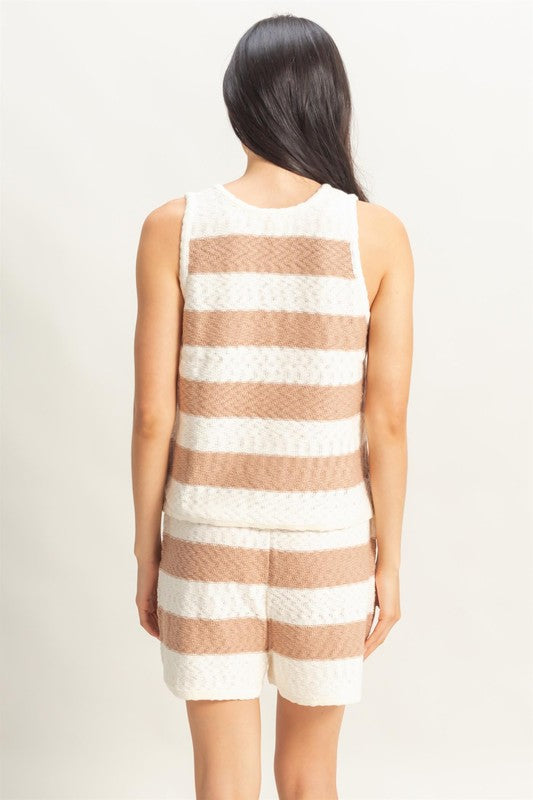 KENDALL STRIPED SHORTS AND TOP SET