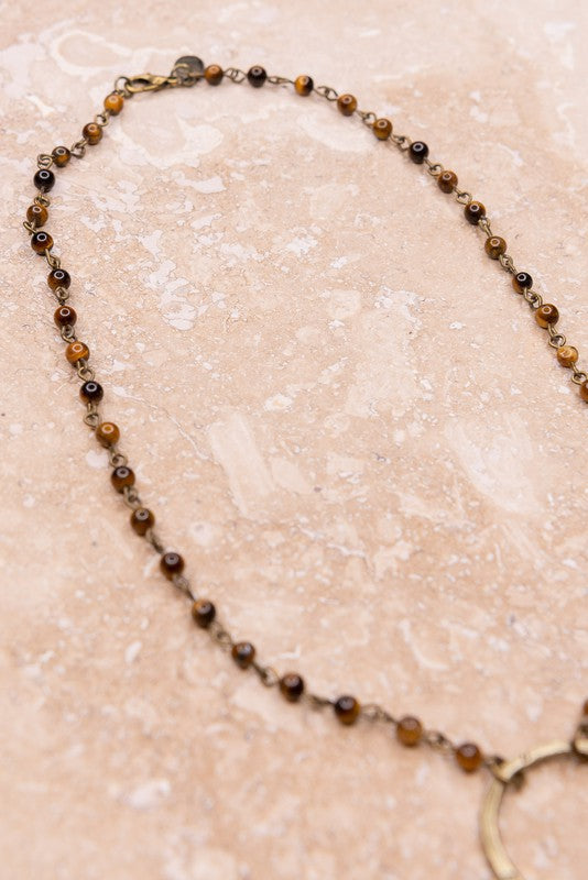 NOVA TIGER'S EYE NECKLACE