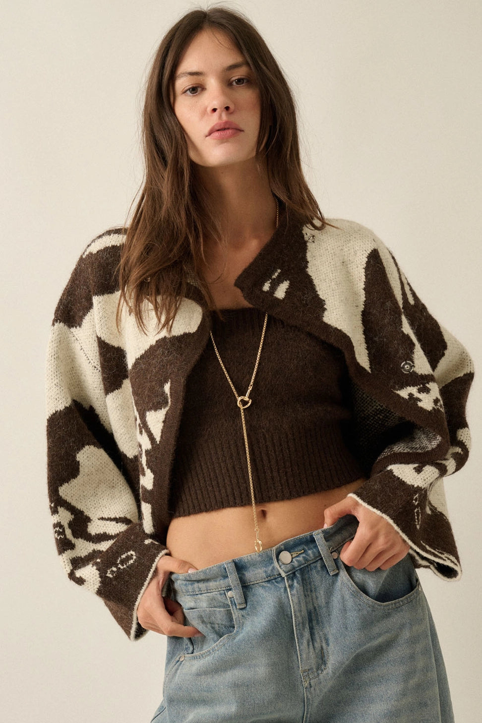THE SOHO JACQUARD SWEATER JACKET