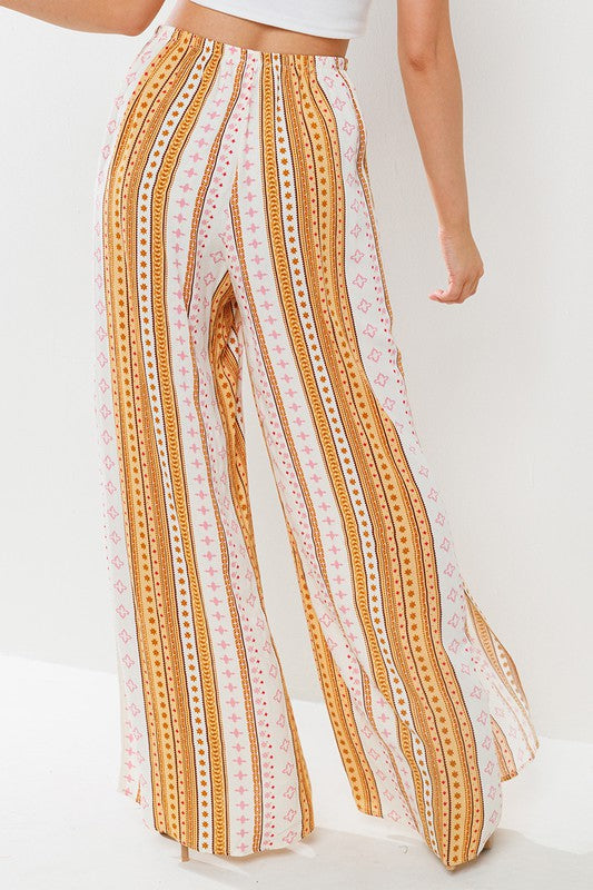 WIDE LEG SIDE SLIT PANTS | NEW COLOR