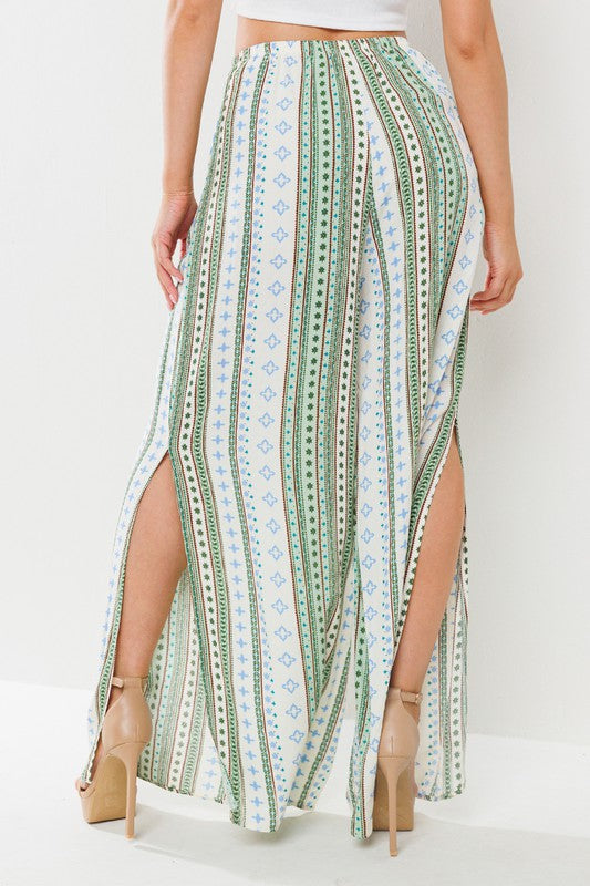 WIDE LEG SIDE SLIT PANTS | RESTOCKED