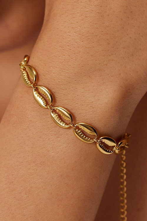 18K SEASHELL BEACH BRACELET
