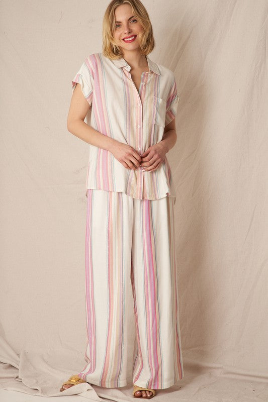 EN CREME | STRIPE PANTS