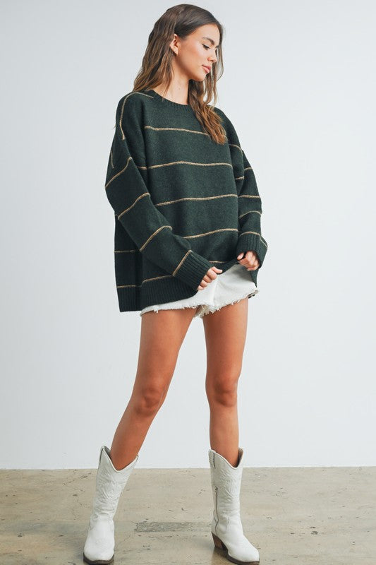THE STRIPED PATTERN SWEATER