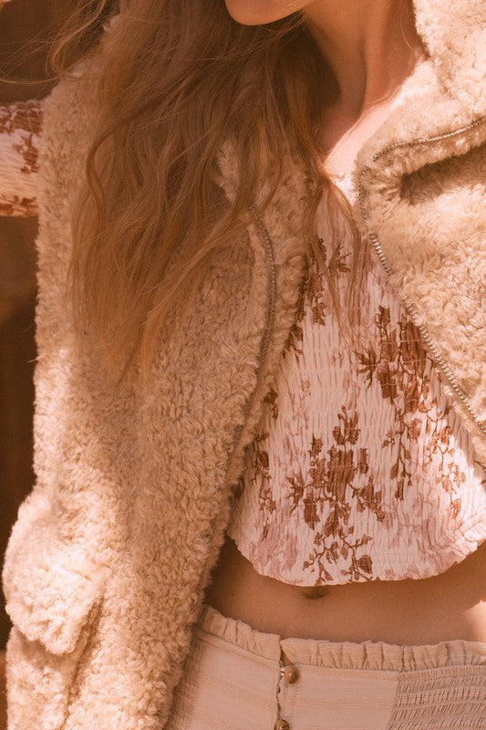 PREMIUM LINE | FAUX FUR ZIP UP VEST | RESTOCKED