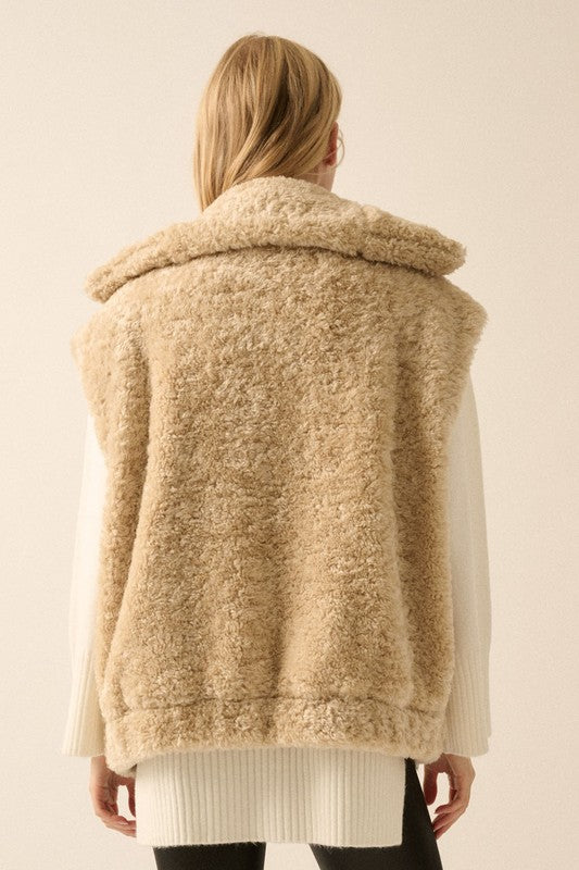 PREMIUM LINE | FAUX FUR ZIP UP VEST | RESTOCKED