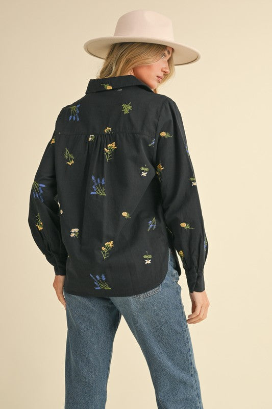 THE FLORAL EMBROIDERED SHIRT