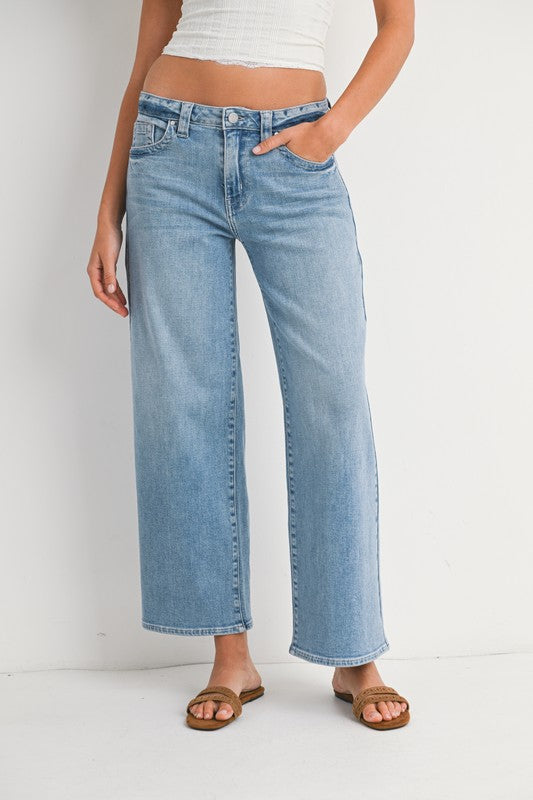 JBD | PETITE SLIM WIDE LEG DENIM