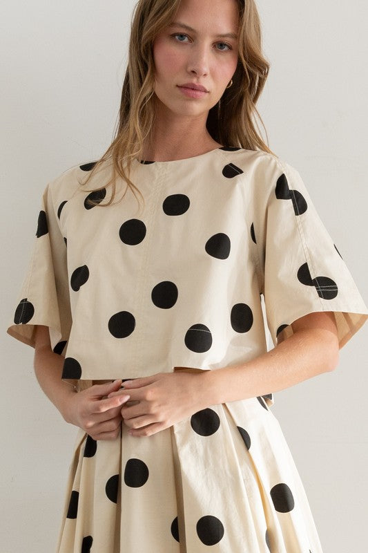 PREMIUM LINE | THE POLKA DOT BACK TIE TOP