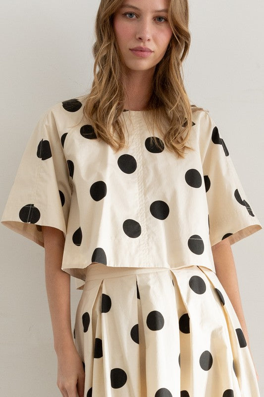 PREMIUM LINE | THE POLKA DOT BACK TIE TOP