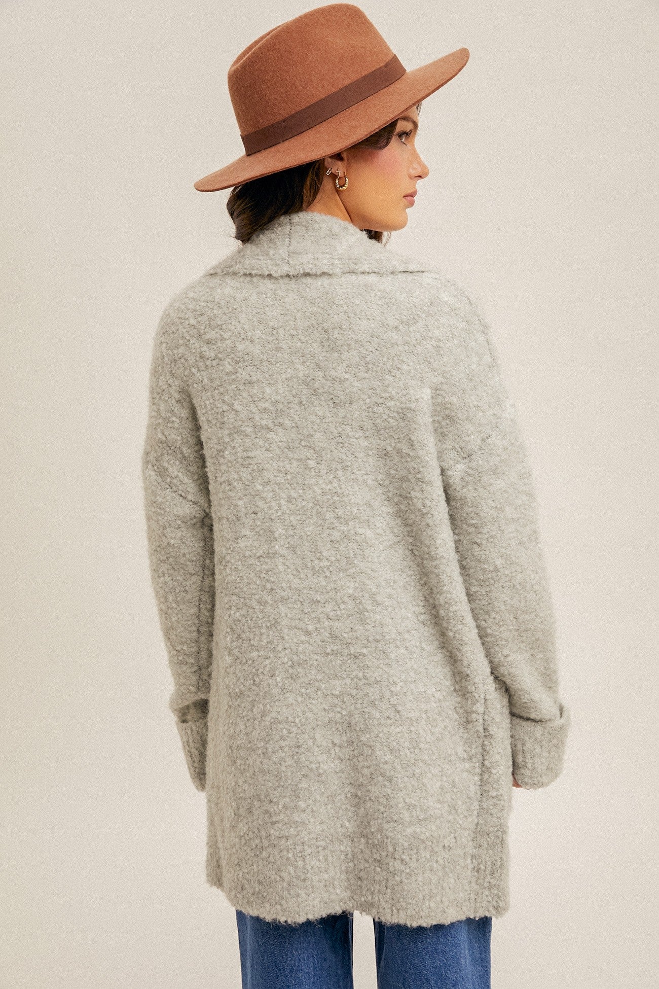 THE BOUCLE SWEATER CARDIGAN
