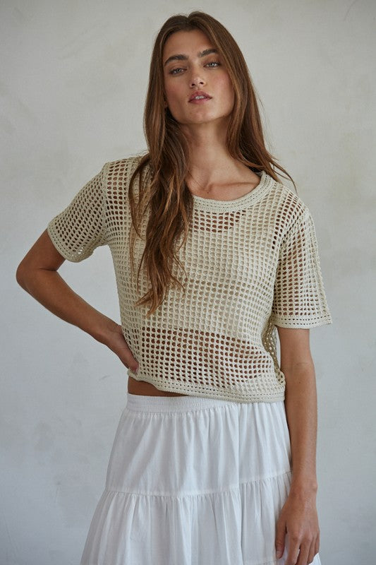 WINSLOW OPEN KNIT TOP | RESTOCKED