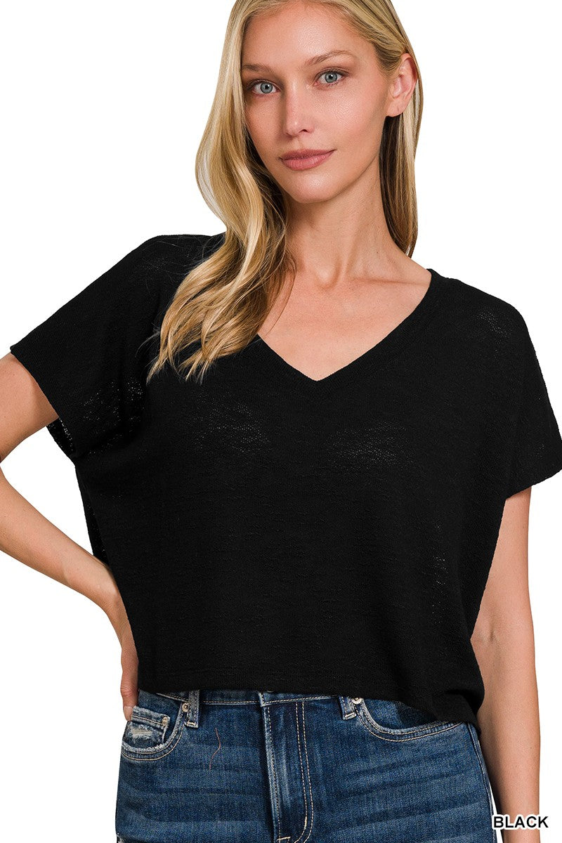 DROP SHOULDER SLUB HACCI TOP | RESTOCKED