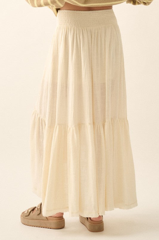 PREMIUM LINE | COTTON HIGH LOW RUFFLE SKIRT | RESTOCKED