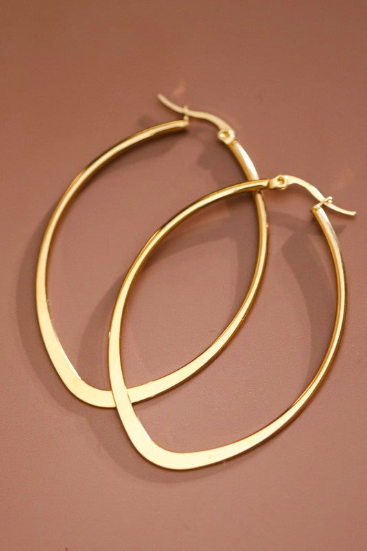 18K GOLD PLATING HOOPS