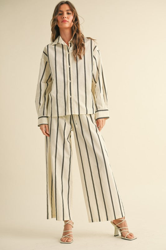 PREMIUM LINE | STRIPED BUTTON DOWN SHIRT