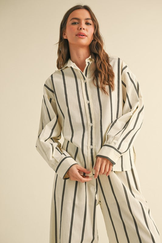 PREMIUM LINE | STRIPED BUTTON DOWN SHIRT