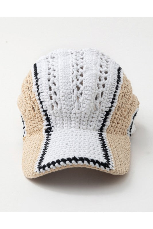 HANDMADE CROCHET BASEBALL CAP
