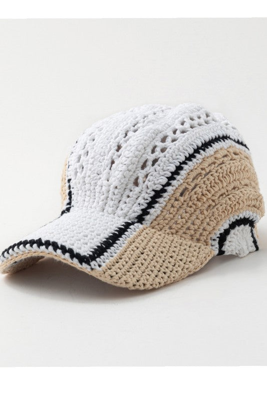 HANDMADE CROCHET BASEBALL CAP