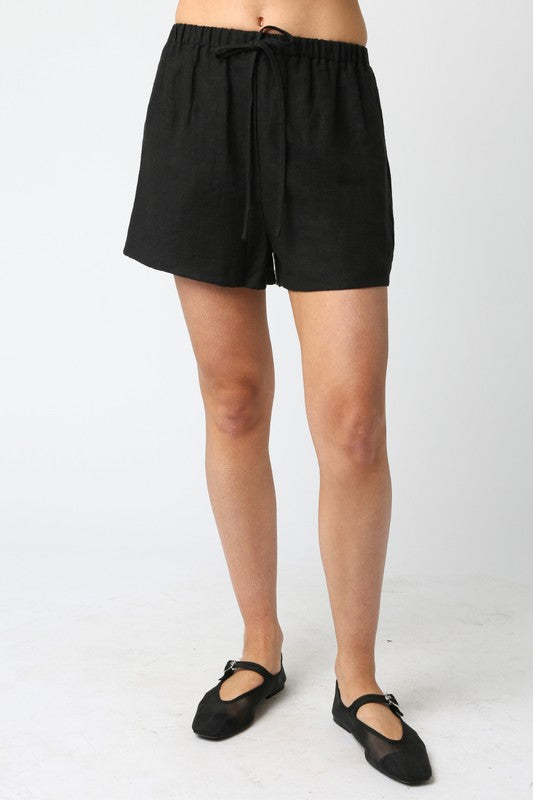 PREMIUM LINE | THE VANESSA LINEN SHORTS