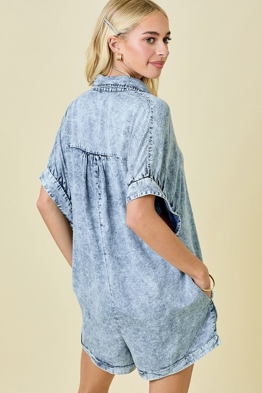 FLOWY TENCEL ROMPER
