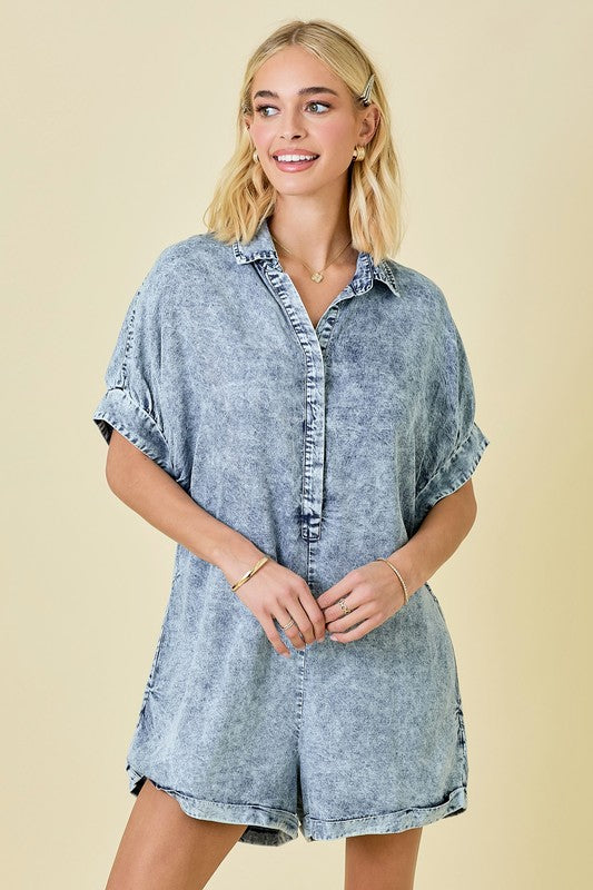 FLOWY TENCEL ROMPER