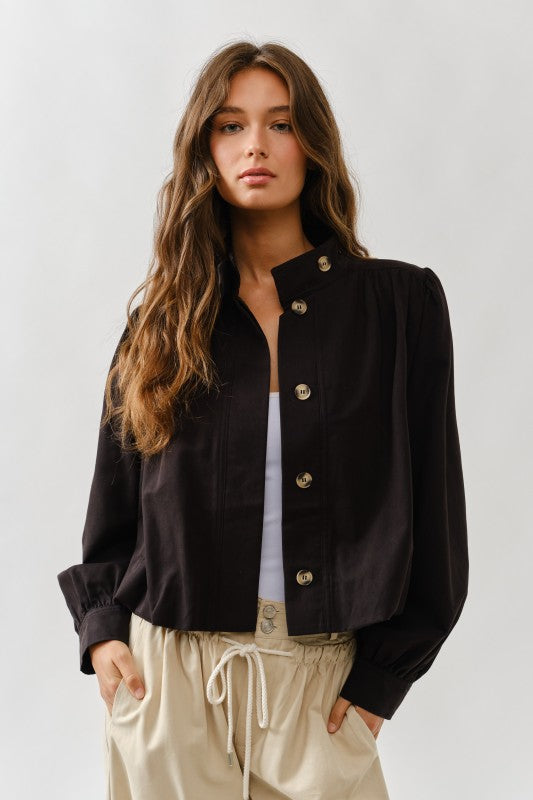 SHORT BALLOON TRENCH JACKET | RESTOCKED