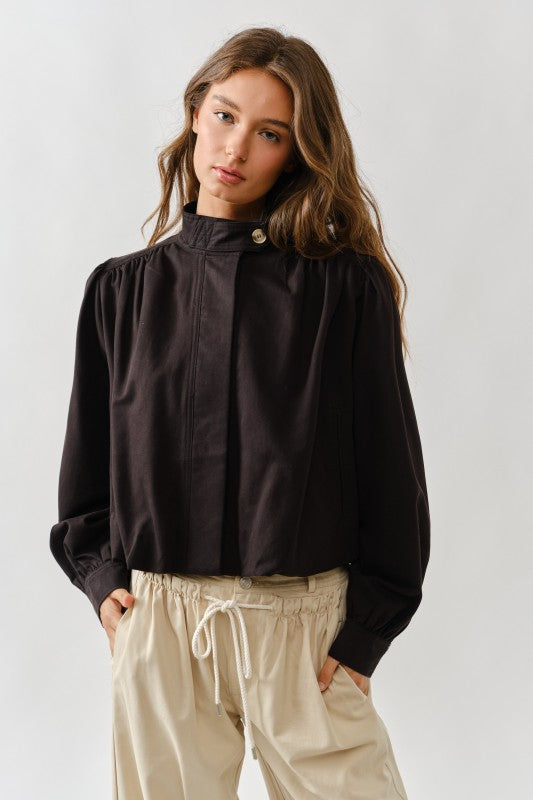 SHORT BALLOON TRENCH JACKET | RESTOCKED