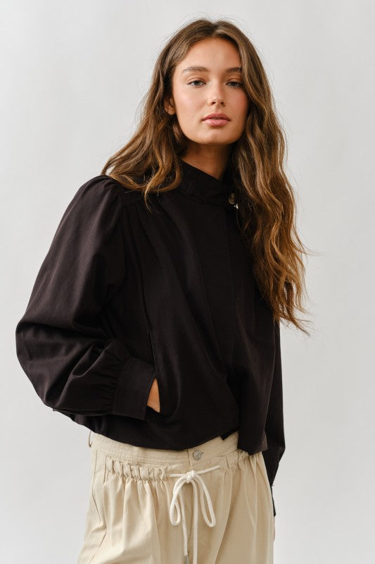 SHORT BALLOON TRENCH JACKET | RESTOCKED