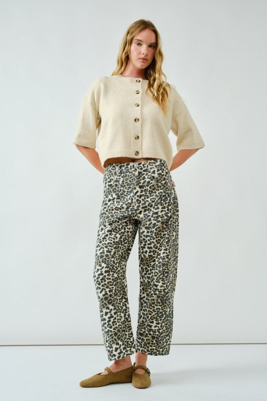 THE BUTTON DOWN WIDE SLEEVE CARDIGAN TOP