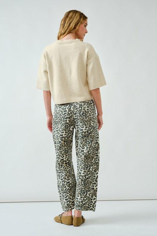 THE BUTTON DOWN WIDE SLEEVE CARDIGAN TOP