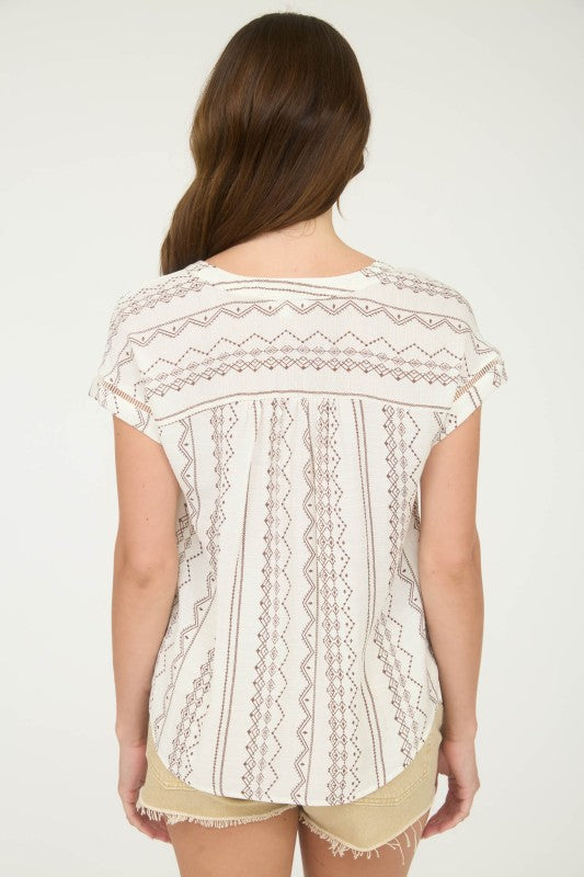 THE GEO PATTERN BUTTON DOWN SHIRT