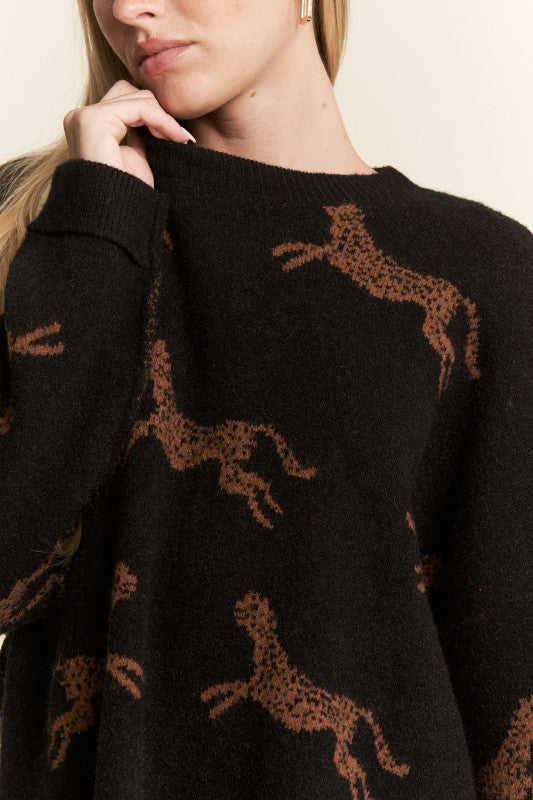 THE CHEETAH KNIT SWEATER | RESTOCKED
