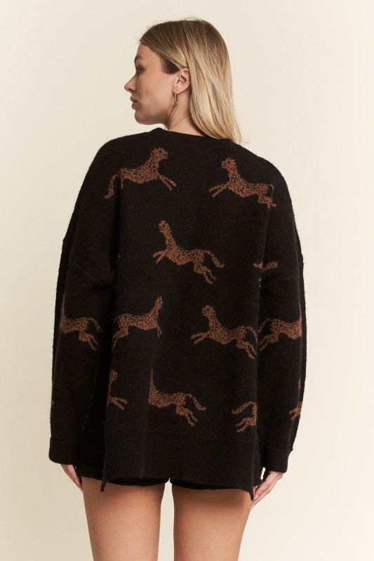 THE CHEETAH KNIT SWEATER | RESTOCKED