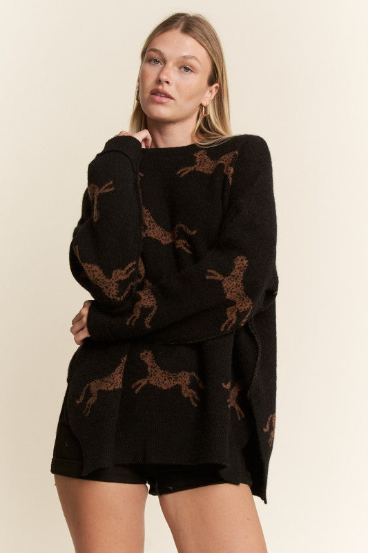 THE CHEETAH KNIT SWEATER | RESTOCKED