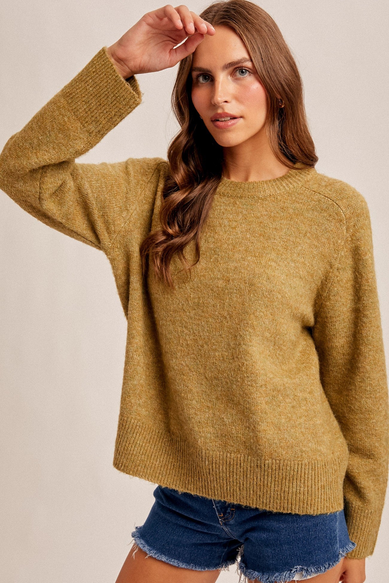 CREW NECK RELAXED FIT SWEATER