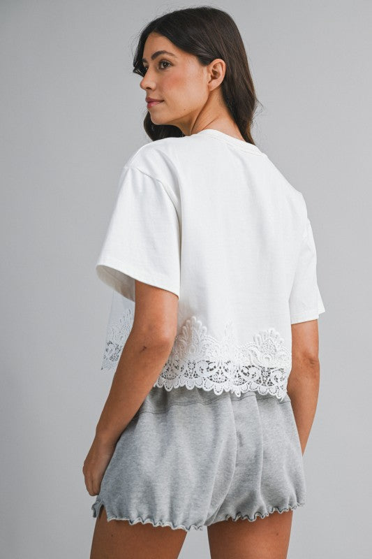 THE LACE TRIM TOP