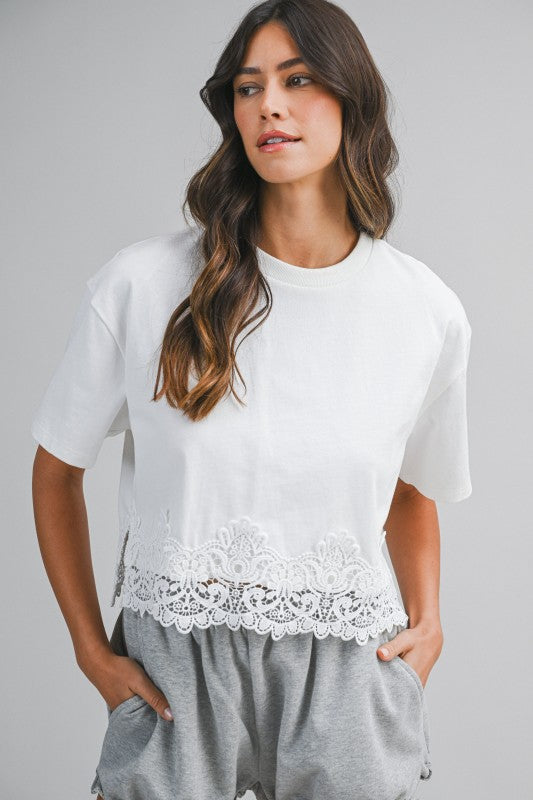 THE LACE TRIM TOP