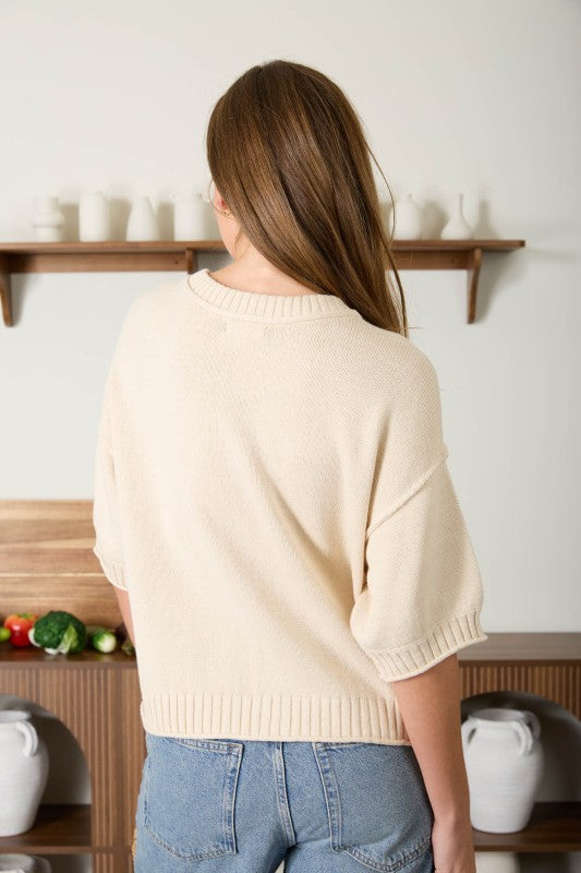 RAW EDGE DETAIL KNIT CARDIGAN SHIRT