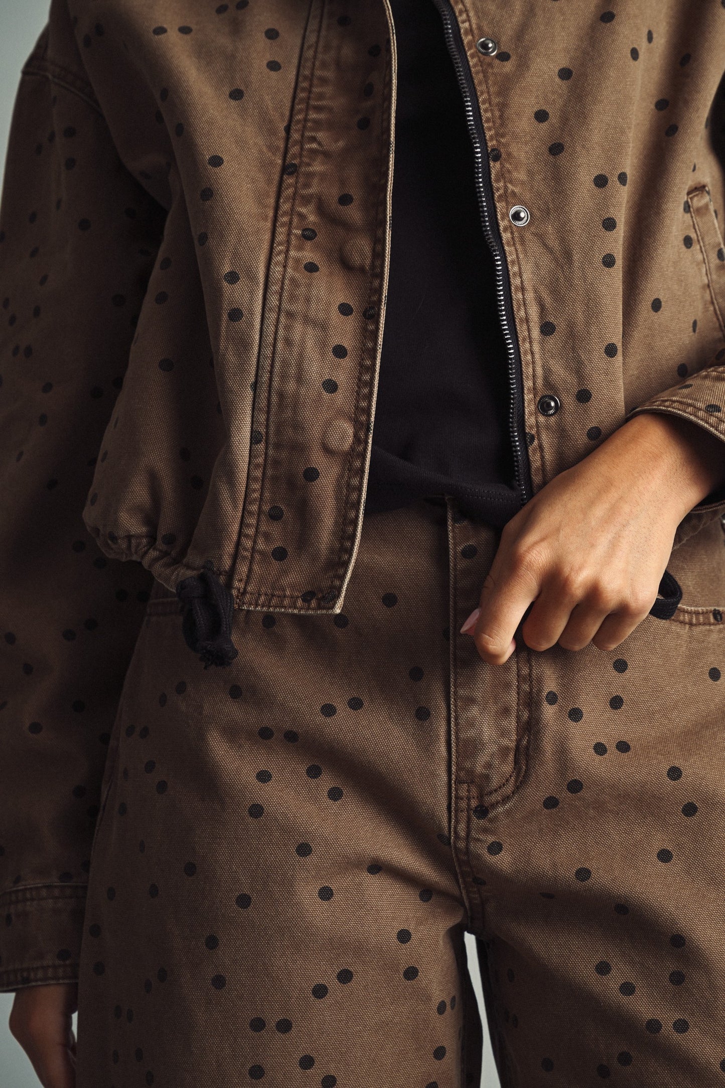 THE POLKA DOT BARREL PANTS | BROWN