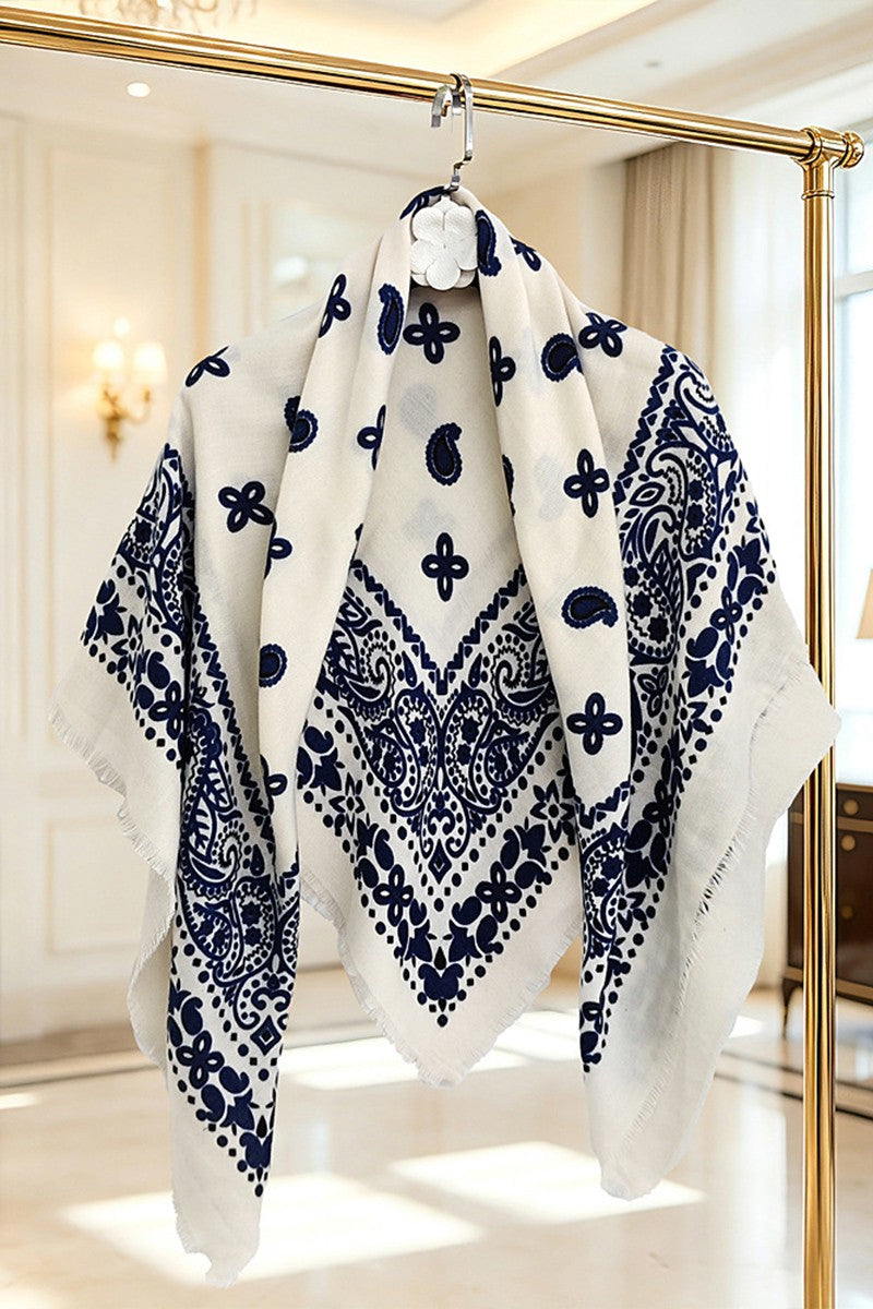 THE SARAH BANDANA SCARF | WHITE
