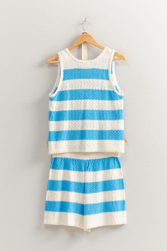KENDALL STRIPED SHORTS AND TOP SET