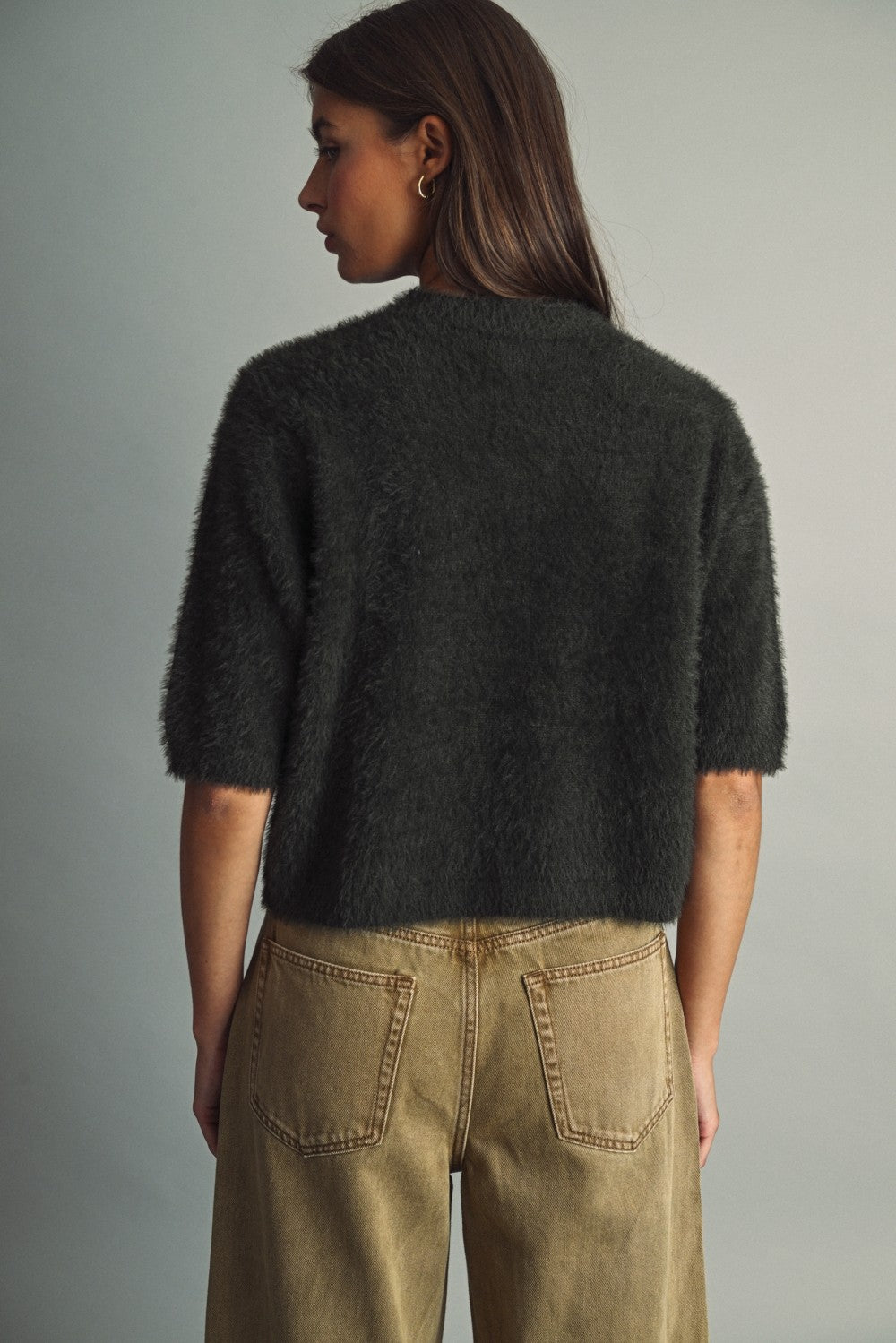 THE FLUFFY FAUX-FUR SWEATER