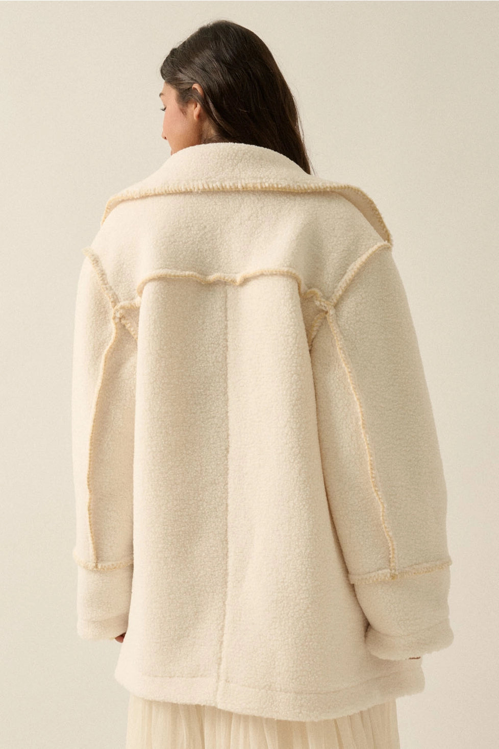 THE ASPEN BLANKET-STITCH JACKET | CLOUD