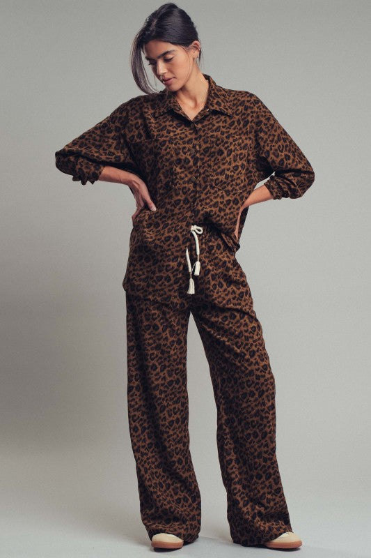 LEOPARD PRINT RELAXED FIT SET