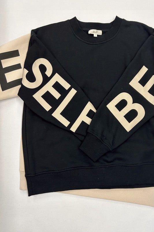 KIDS | BE YOURSELF LOVE YOURSELF SWEATSHIRT